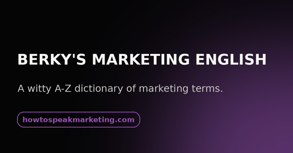 Berky's Marketing English homepage